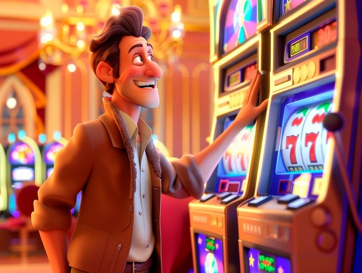 Kartu fitur qqvegas dengan nuansa teknologi